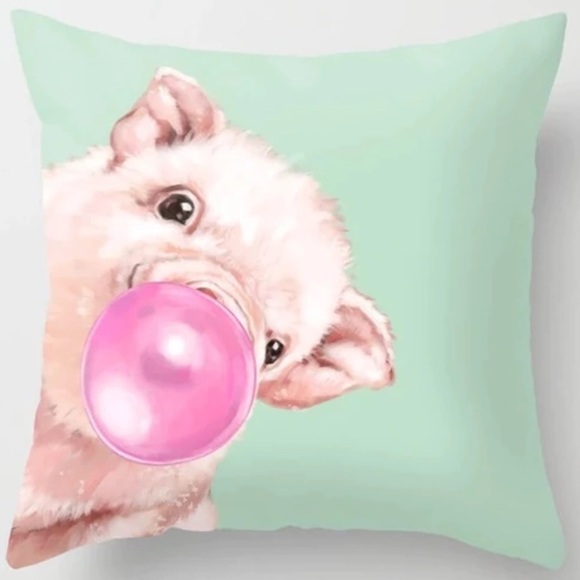 Posherpooch Other - NWT Throw Pillow Cover Piggy